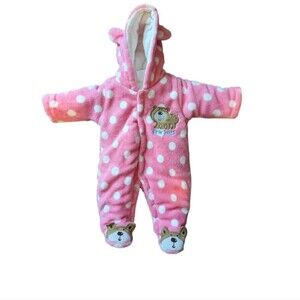 NWOT Happy Cherry Baby Girl Winter Bear Romper Size 3 Months